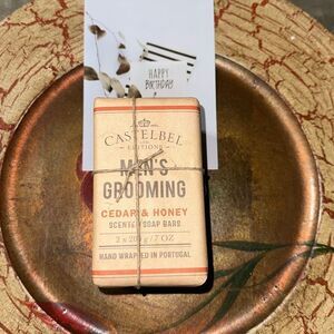 CASTELBEL LIMITED EDITION Cedar Honey Scented Soap Bars for Men 2 Bars